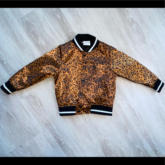 Let’s kids eternal leopard bomber jacket. Size 4. Sold out in this size. - Picture 1 of 7